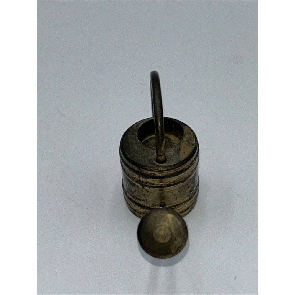 Vintage Mini Miniature Small Solid Brass Watering Can Heavy